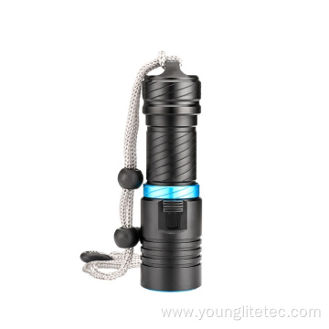 Underwater Rechargeable Diving Flashlight Wit Strap